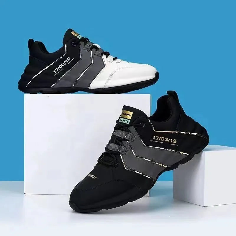 Teenagers' casual low-top sneakers with thick plastic sole and mesh lining in grey colour