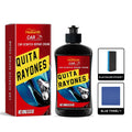 100g car scratch repair cream tube with blue towel and blue square sponge for light car paint scratches