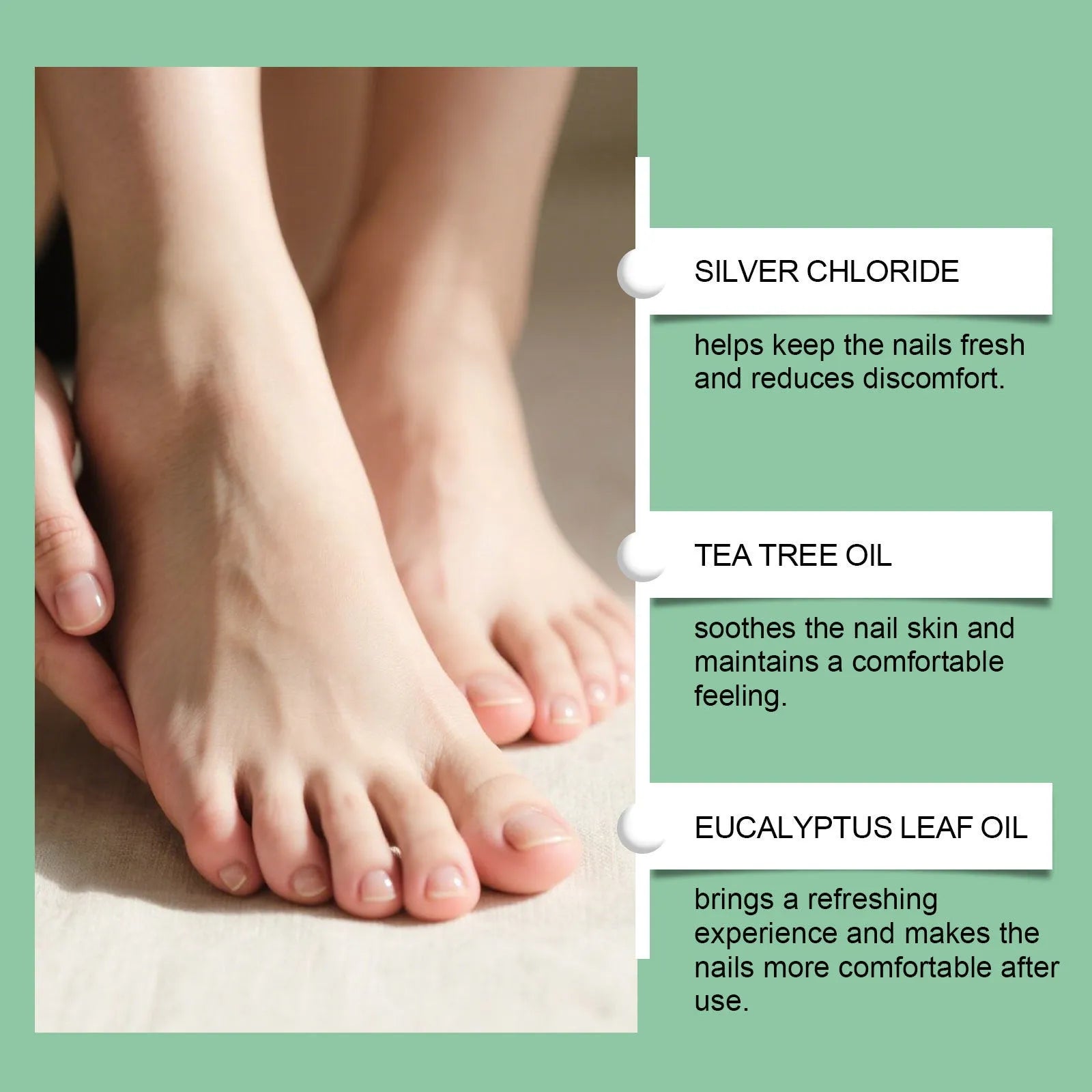 10ml nail care essence bottle with tea tree oil and eucalyptus for daily moisturising nail maintenance