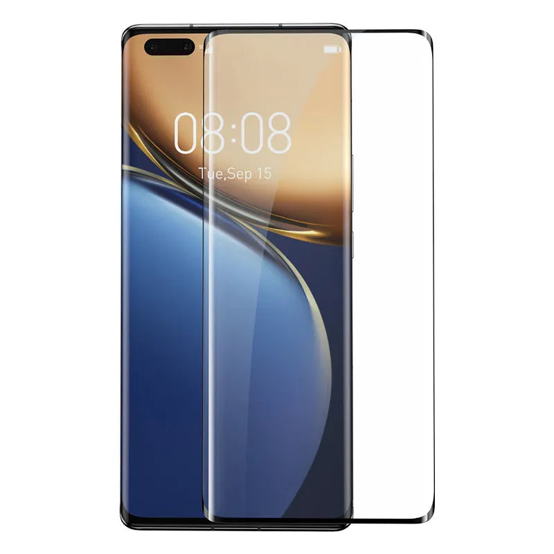 Black full screen curved tempered glass film for Honor Magic3 Pro with matte anti-peeping coating