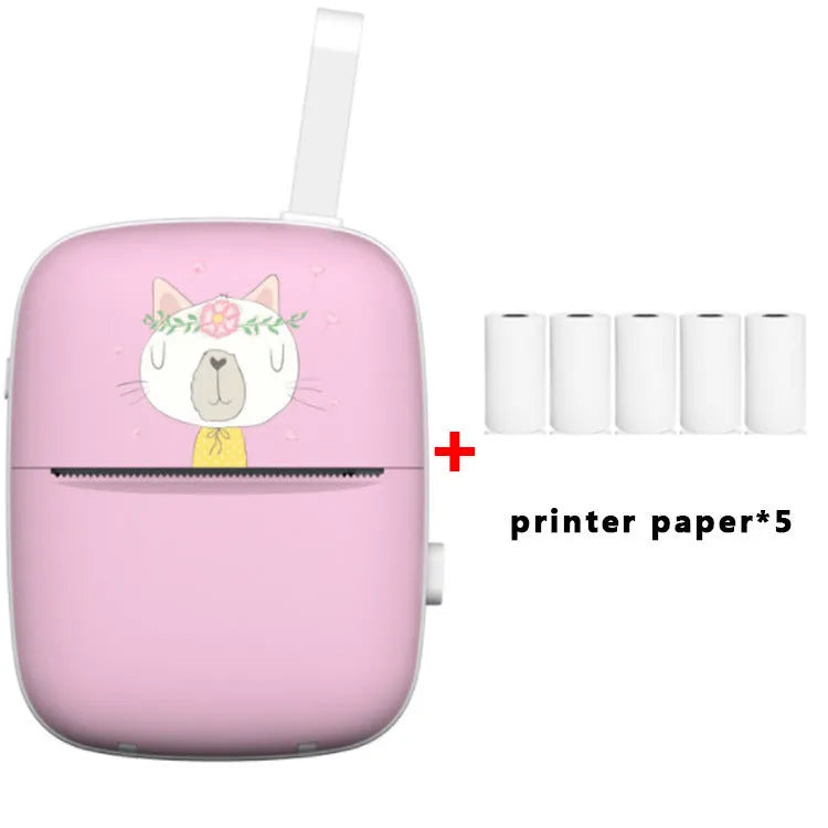 Bluetooth portable printer in blue ink wheel size 55mm width for student wrong question printing with 300DPI