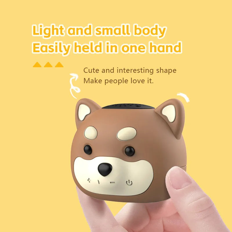 Cartoon cute owl Bluetooth speaker made of ABS silicone in brown colour