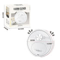 Black or white three-in-one robotic vacuum cleaner with mopping function and USB charging cable