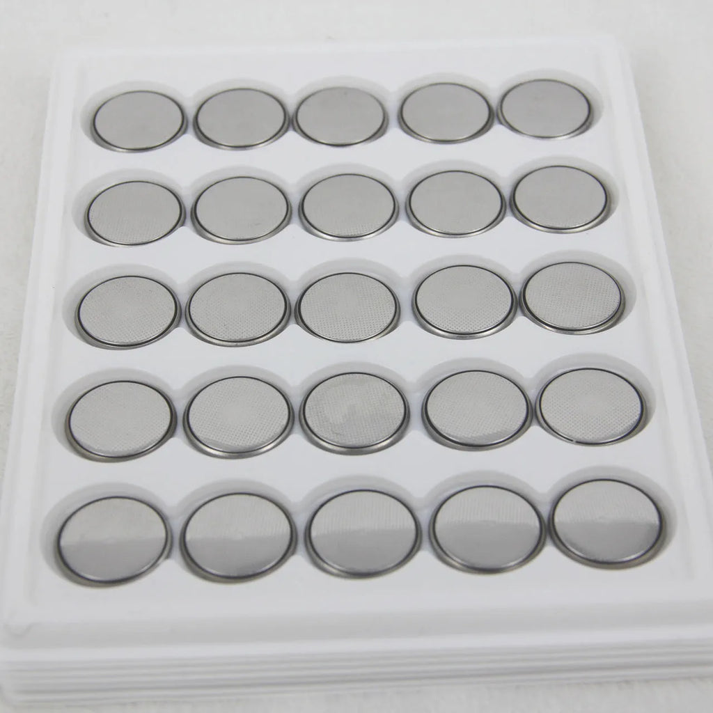Pack of three types of alkaline 3V button batteries: CR2032, CR2025, and CR2016 coin cells