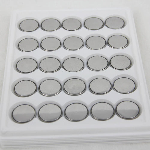 Pack of three types of alkaline 3V button batteries: CR2032, CR2025, and CR2016 coin cells