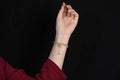 Two Shihuan natural Hetian Jade bracelet with fu character and constellation detailing in 6mm size