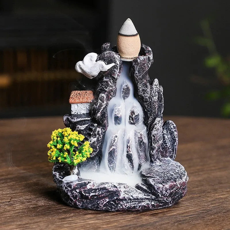 Ceramic backflow incense burner ornament in modern simplicity style