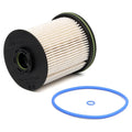 Opel Vauxhall diesel fuel filter element with gasket, 106mm tall, 88mm outer diameter.