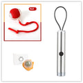 Interactive cat toy ball with realistic bird song for high-energy cats, available in red, green, and gray