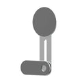 Silver aluminium alloy wireless charging stand for desktop with phone and laptop extension bracket