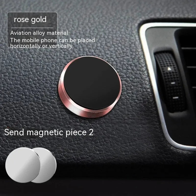 Zinc alloy magnetic car phone holder for air vent mounting with magnetic plates