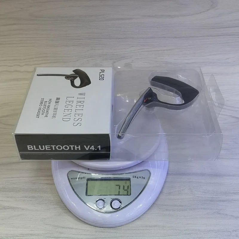Black stereo Bluetooth sports headphones with USB cable and battery display, shown on a simple background.
