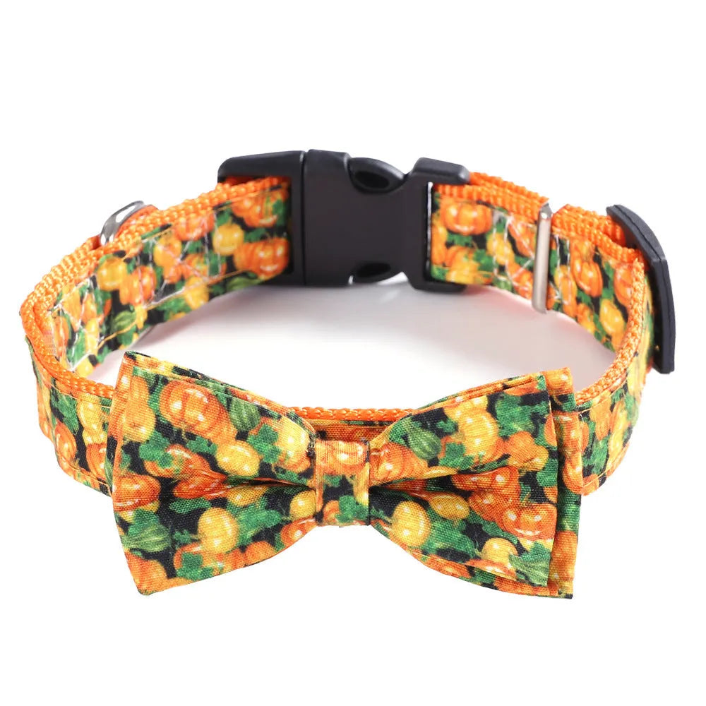 Cat collar holiday ornaments with geometric pattern in polyester, black ghost colour