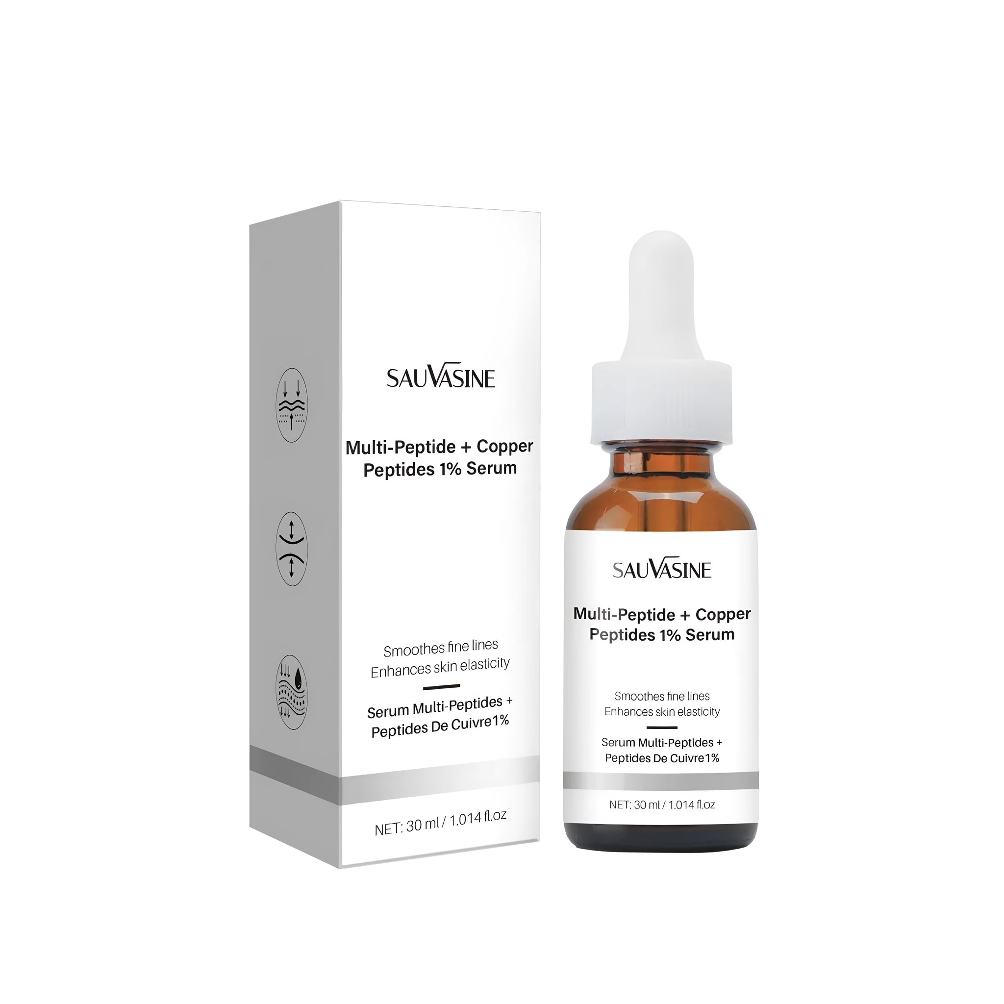 30ml moisturising oil for wrinkles in bottle with pump dispenser