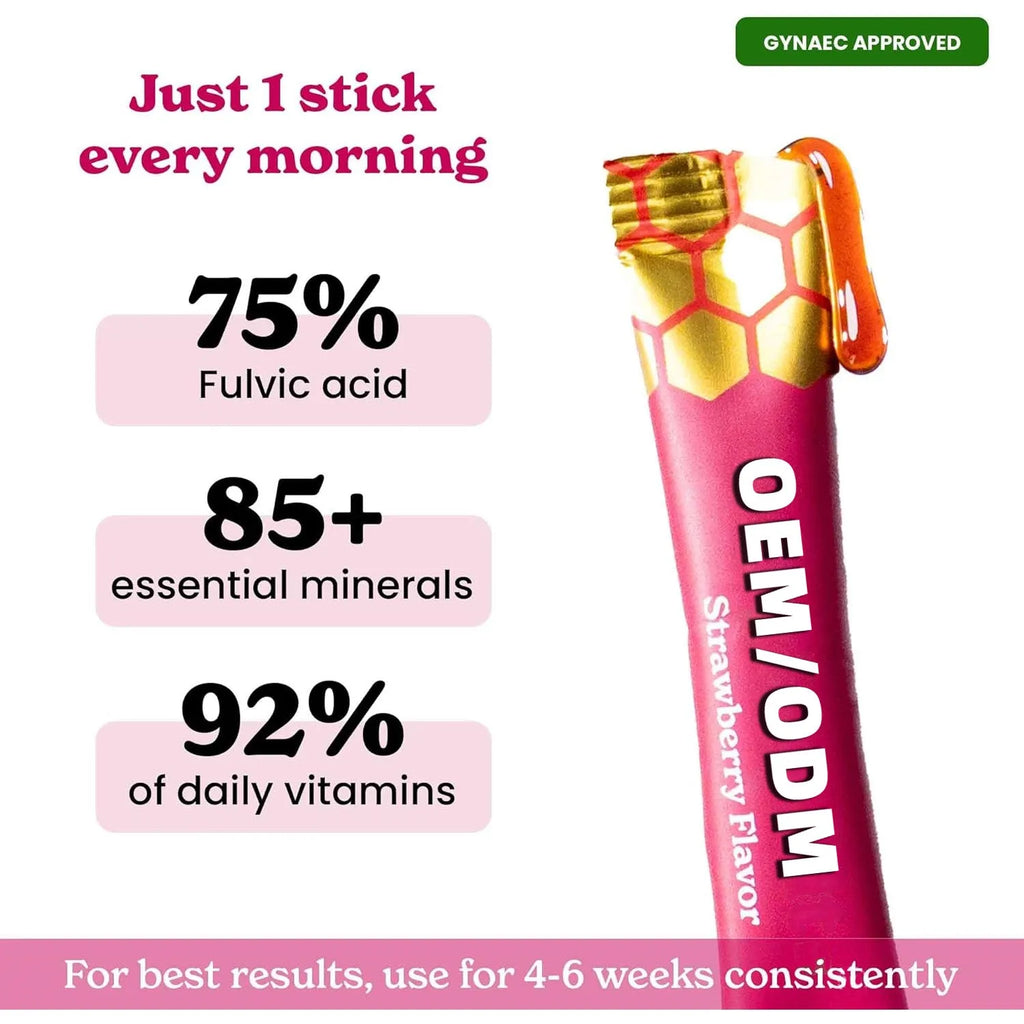Shilajit honey sticks herbal supplement bottle with 30 resin sticks for energy immune support