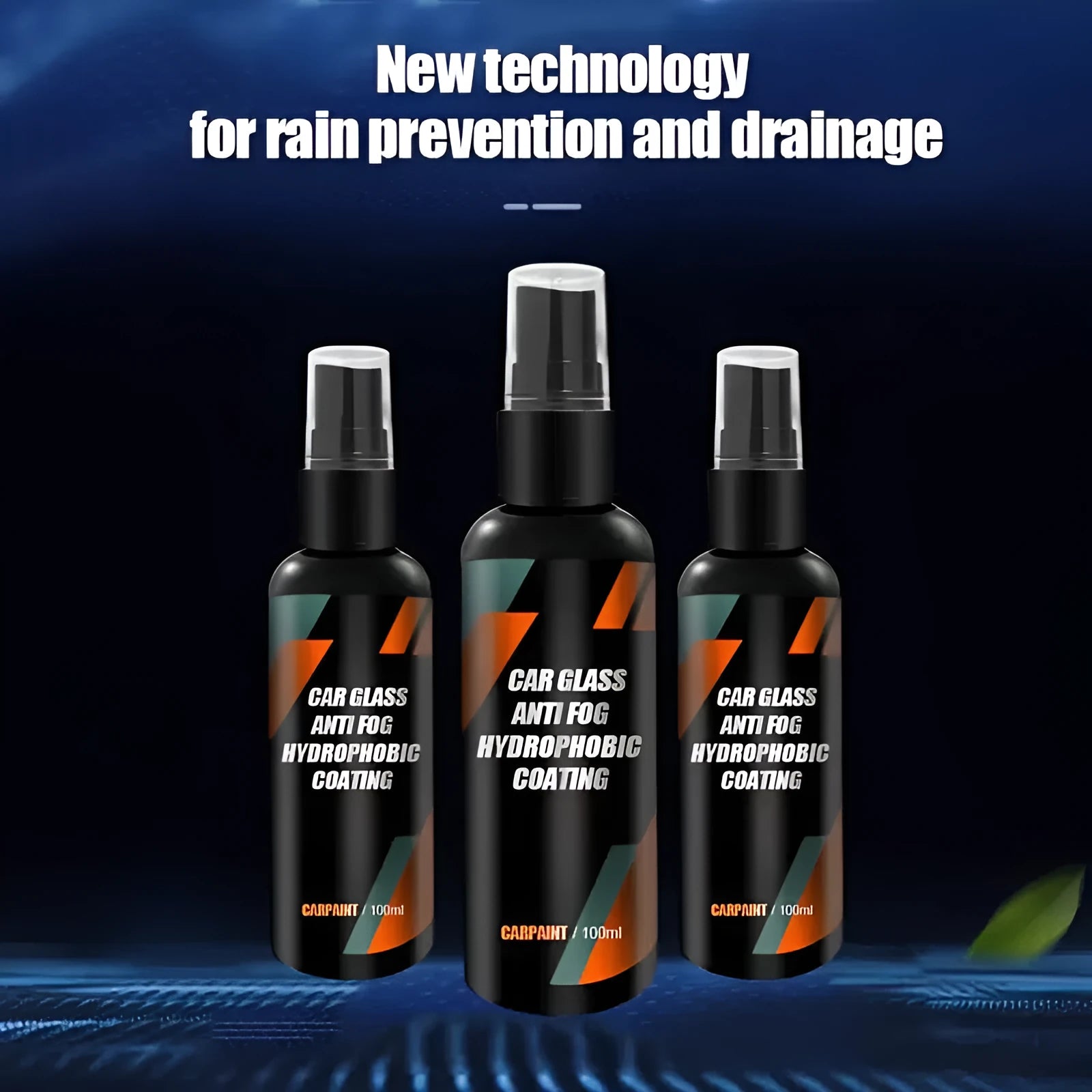 Water repellent spray bottle 100ml for car glass anti rain coating and antifogging