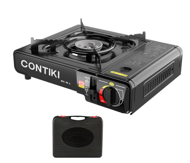 Portable Korean cassette stove dual-purpose black colour for 1-2 people outdoor gas stove