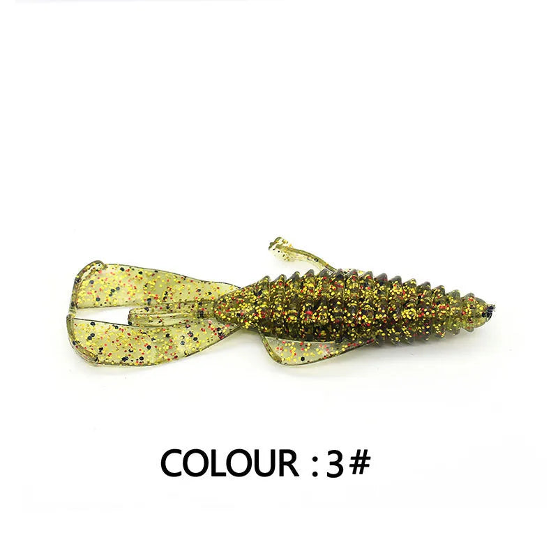 PVC fishing soft bait lures in 8cm and 12cm sizes showing colour variations 1-12