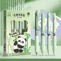 Cartoon-designed plastic gel pen with 0.5mm tip and erasable ink in black or blue.