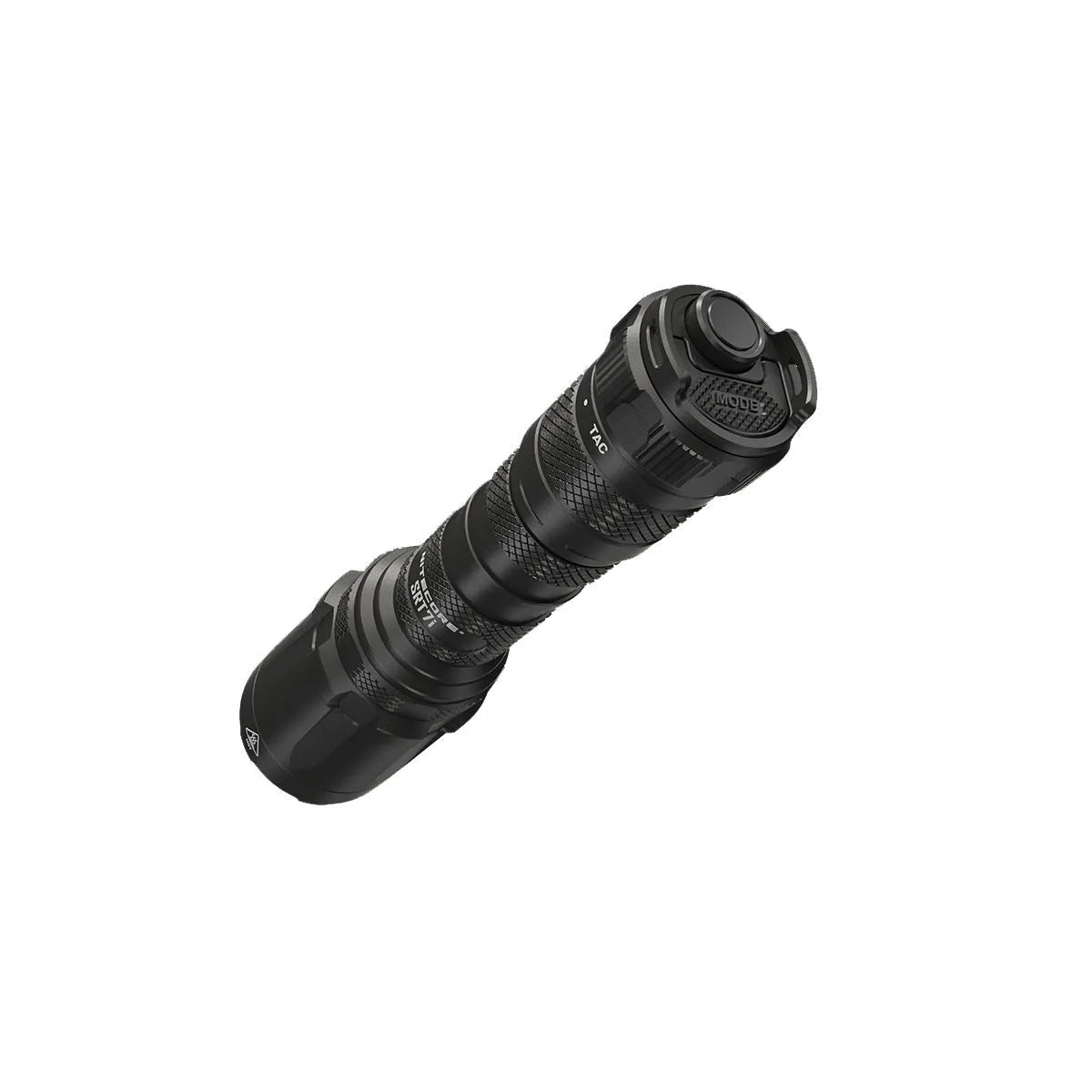 SRT7I standard tactical flashlight with magnetic ring and battery in aluminium alloy body