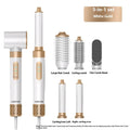 8-in-1 hair curler styling kit with brushless motor and attachments in champagne gold finish