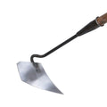 Thickened manganese steel triangle hoe plough with pointed tip for soil loosening and furrow fertilisation