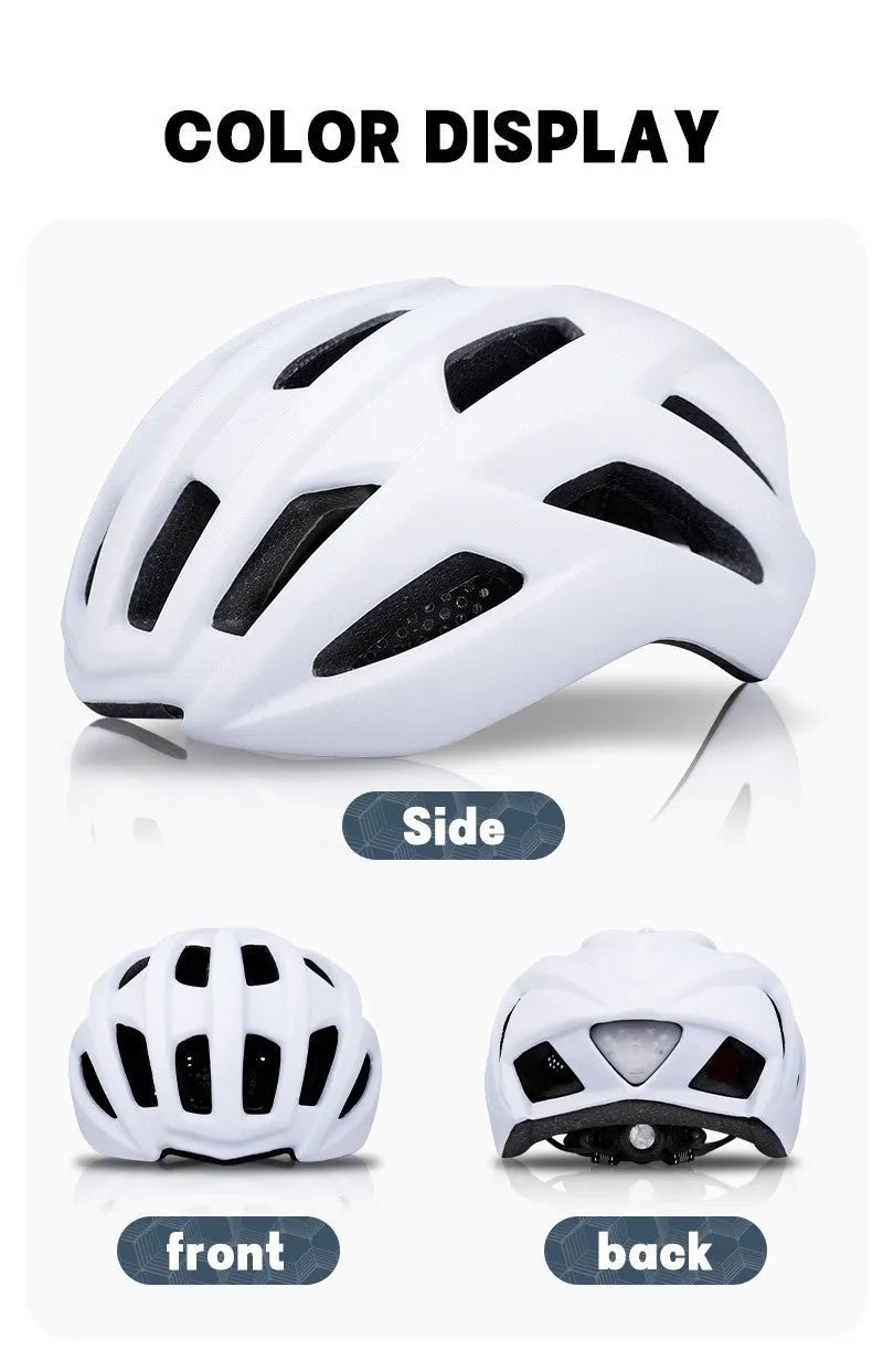 ZH*002 orange In-Mold cycling helmet for road and mountain biking, showing 16 ventilation holes.