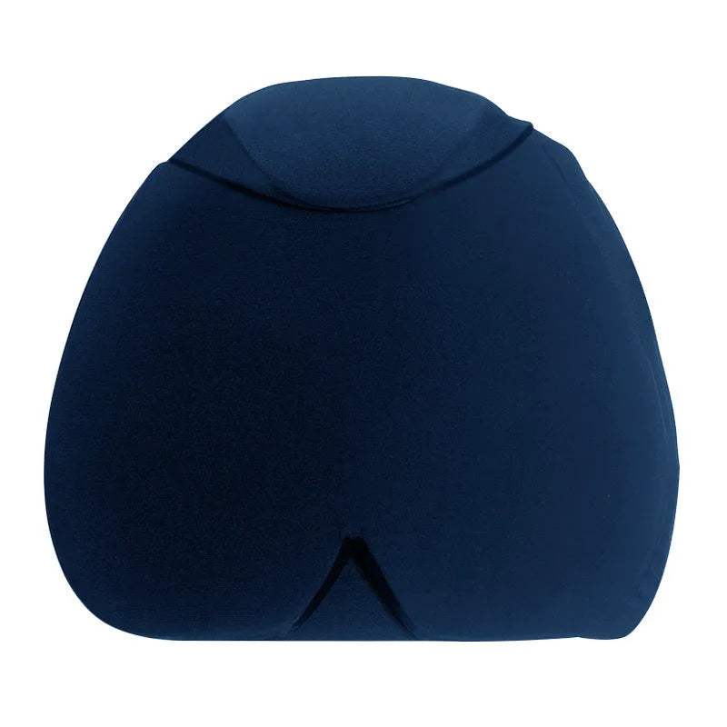 Simple solid colour fully enclosed cold compress cap for head cooling.
