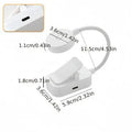 Portable rechargeable clip light in modern simplicity style clipped onto a desk for reading