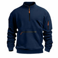 Men's stand collar zipper fleece sweater in eight colour options, polyester fibre casual pullover