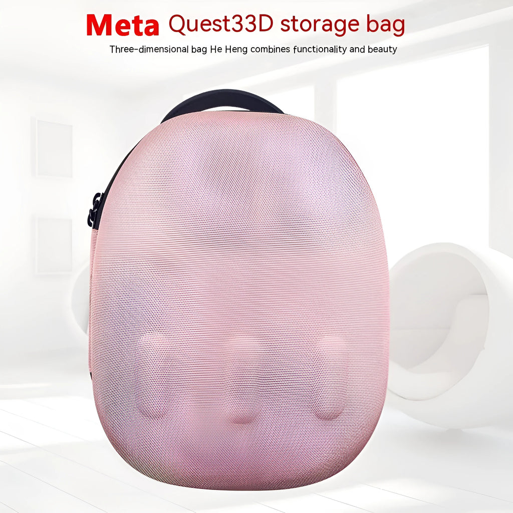EVA anti-pressure hard shell storage bag for VR accessories in black, gray, pink, and silver options