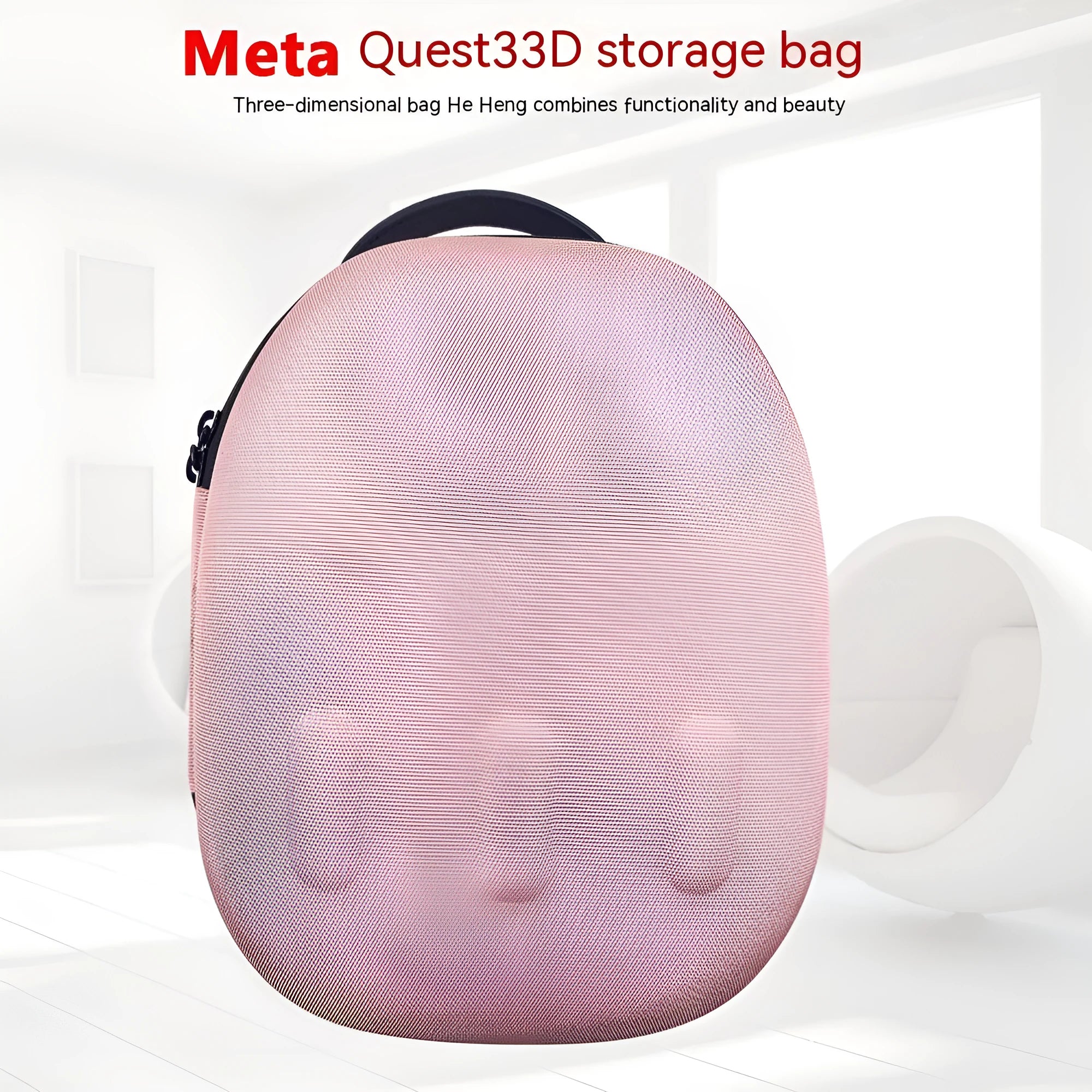 EVA anti-pressure hard shell storage bag for VR accessories in black, gray, pink, and silver options