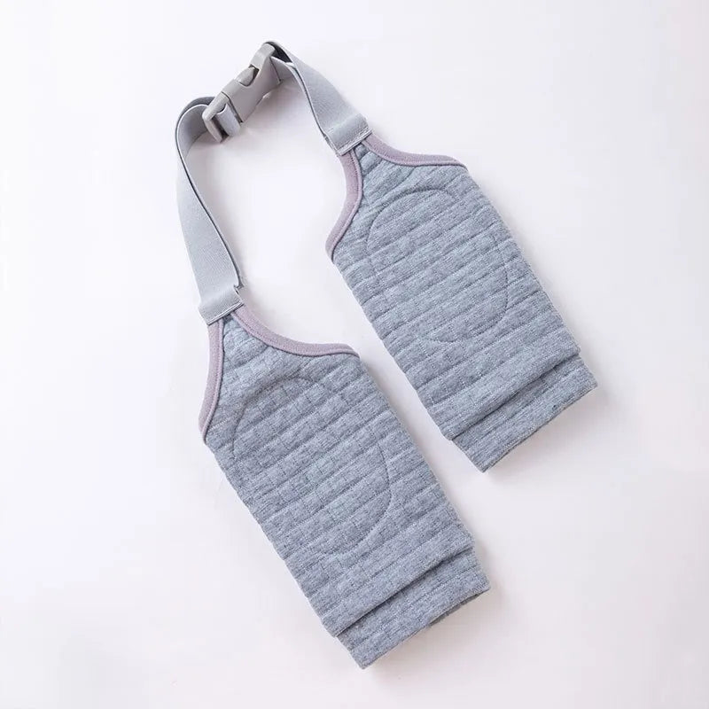 Adjustable dog knee protector sleeve with elbow padding and matching scarf in blue, grey or yellow colours