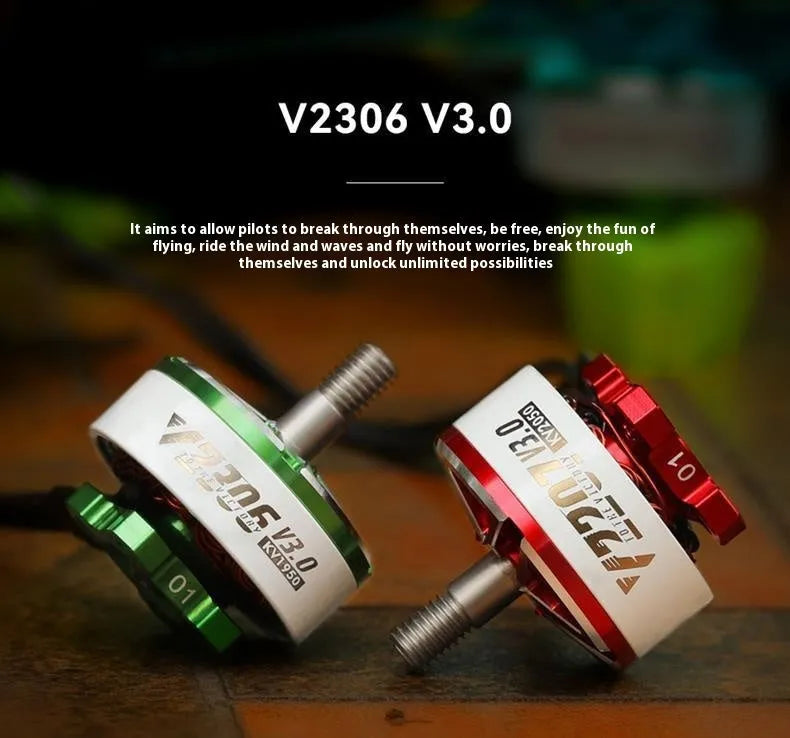 Crossing machine 5-inch FPV brushless motor with plastic housing and flash function for aviation models