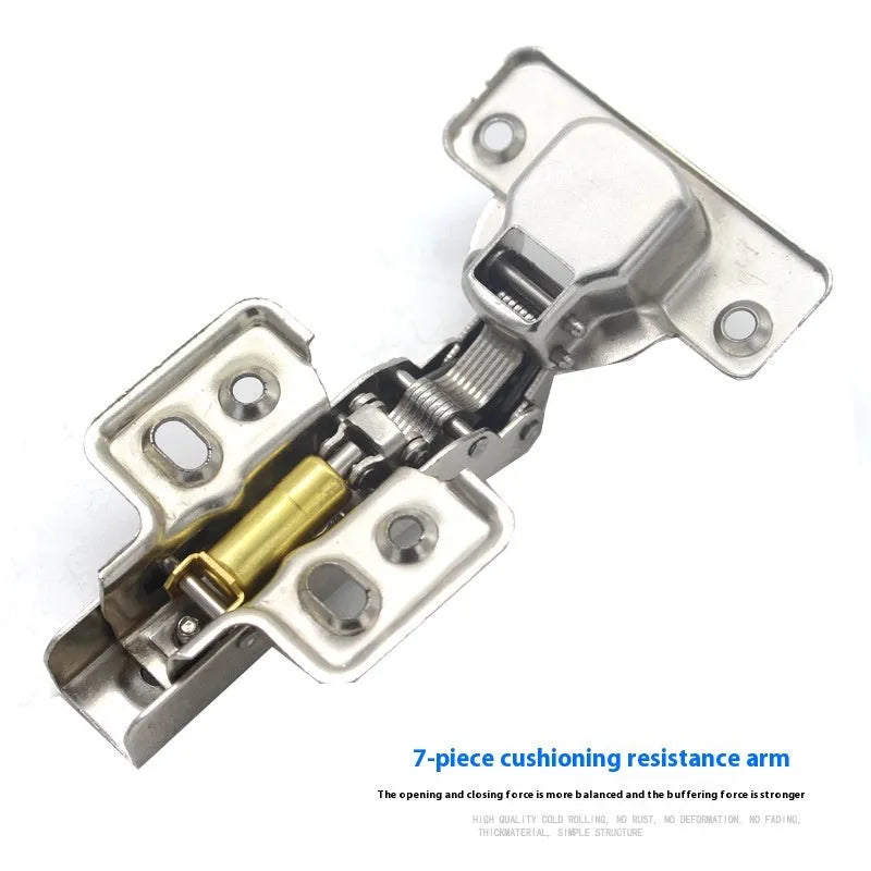 761 cold rolled steel nickel plated hydraulic damping cabinet hinge showing straight, middle, and large bend types
