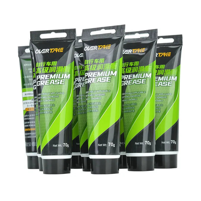 70g bottle of green apple scented synthetic bicycle grease, waterproof and wear-resistant
