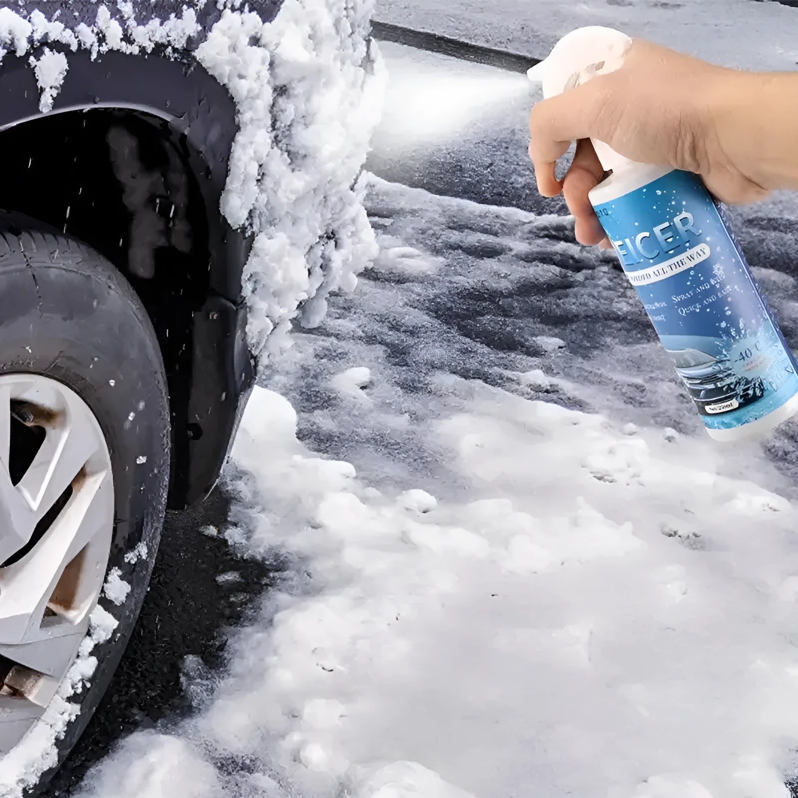 250ml English car deicer spray bottle for winter windscreen and lock ice removal