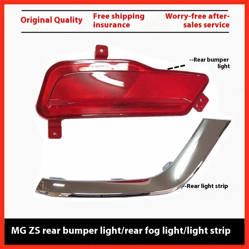 MG ZS rear fog lamp and tail lamp bumper light assembly in plastic, left right or pair, bumper light or highlight strip