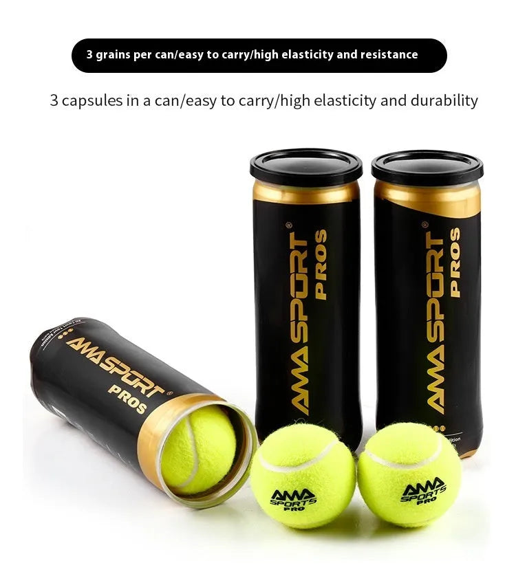 Cage plate tennis training balls in black, green and yellow colours for sports practice