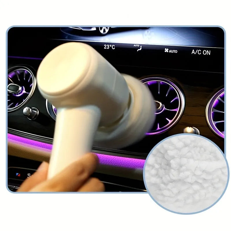 5-in-1 electric rotary brush cleaner with interchangeable heads for bathroom sink kitchen and window cleaning in white