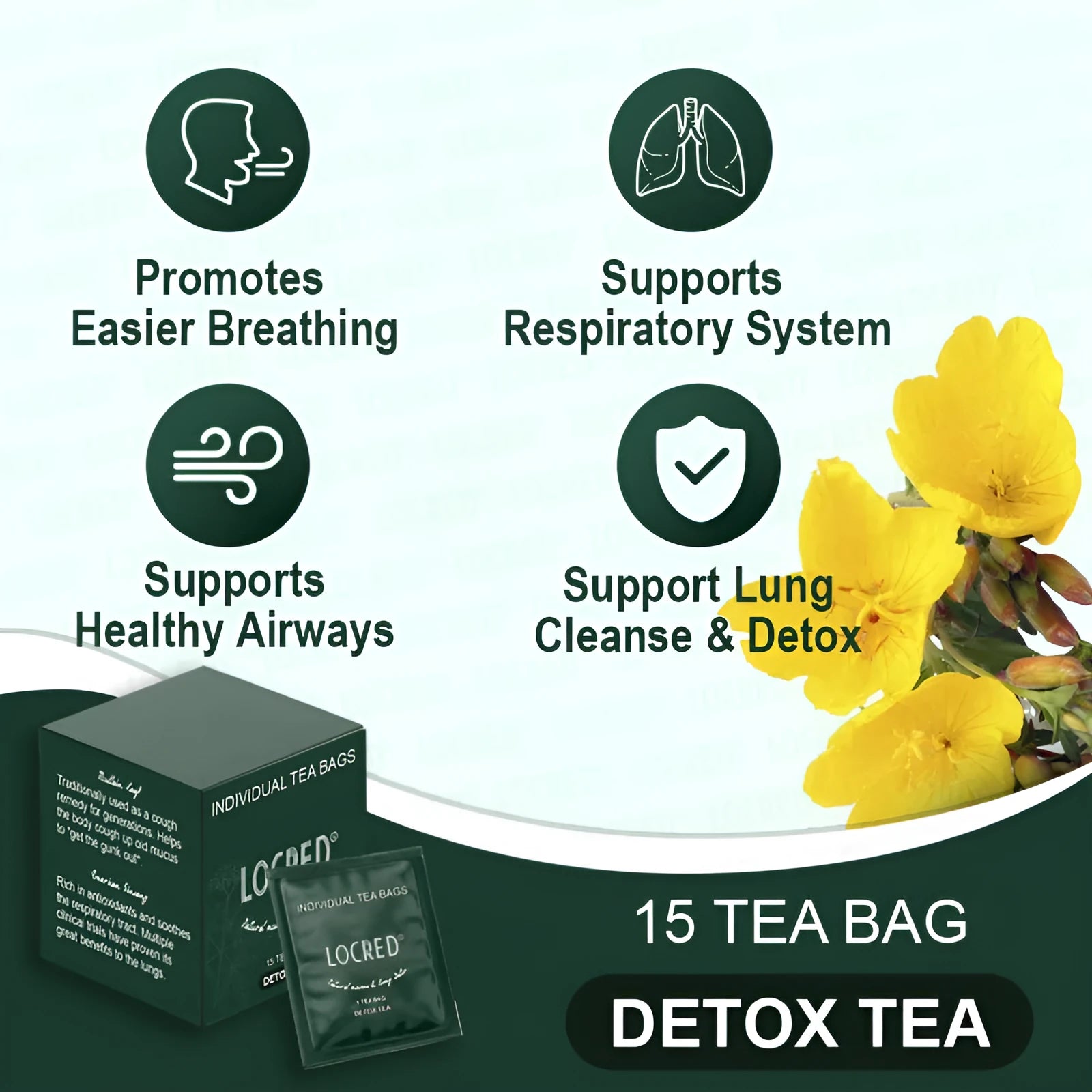 Box of Sugar Free Hairy Flower Tea containing 15 individual herbal tea bags