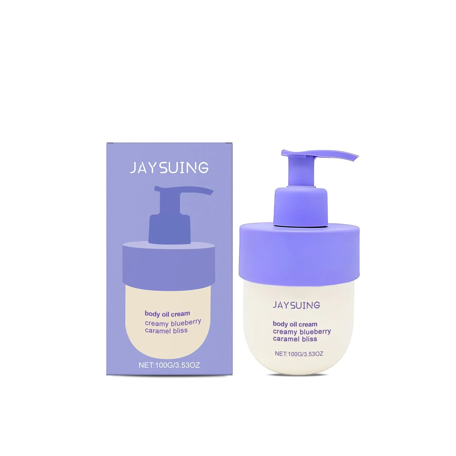 Blueberry Caramel Body Cream 114g jar with gentle moisturising formula