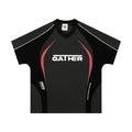 Men's loose fit t-shirt with colour matching letters printed design in black and apricot colour options