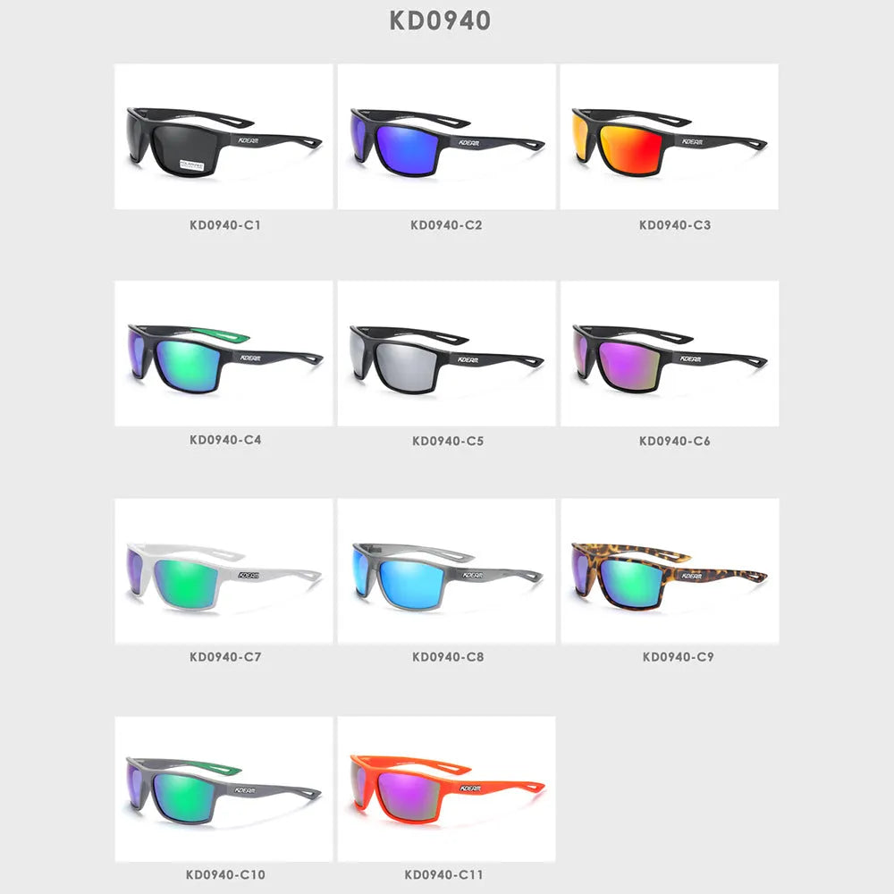 Sports polarized colorful dustproof sunglasses with UV400 protection TAC lens and TR90 frame eleven colour options