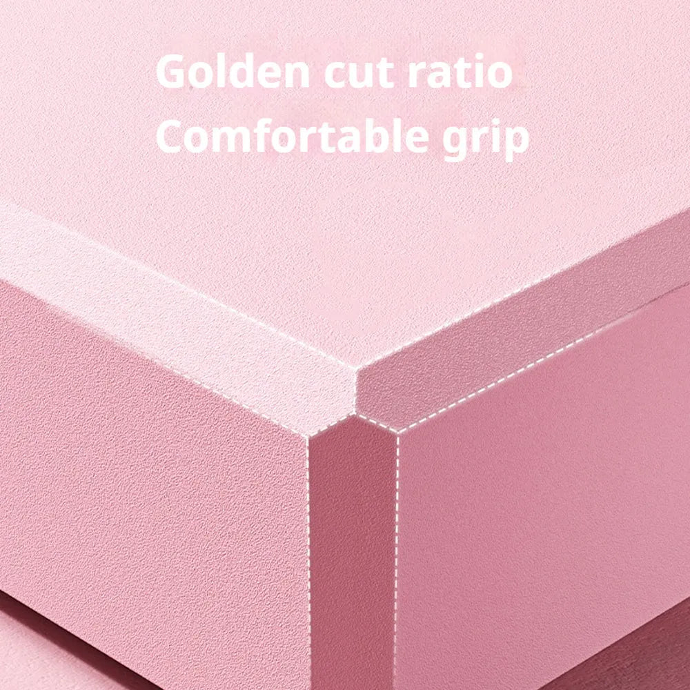 Solid colour EVA foam yoga block for gym training and exercise support