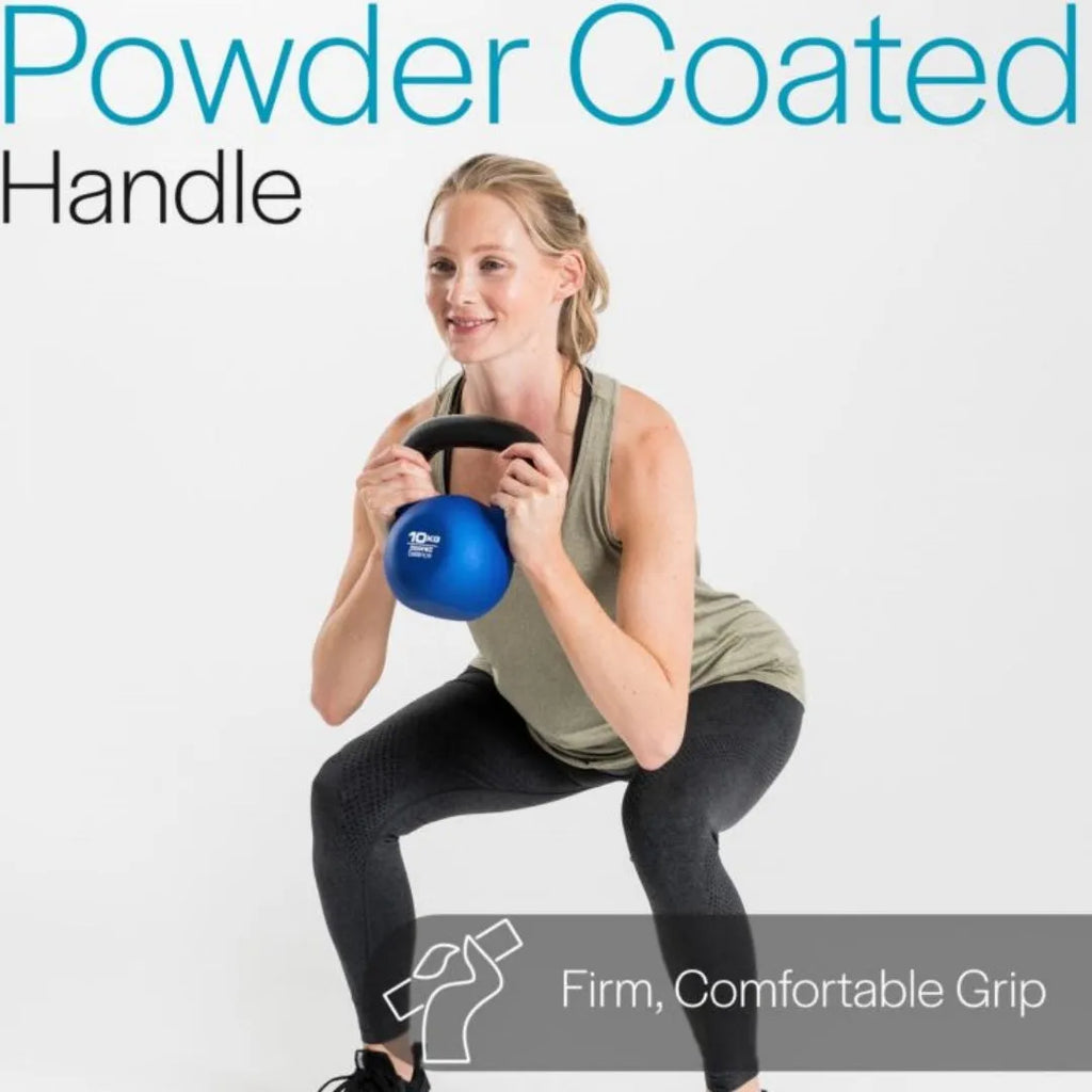 Blue cast iron immersion teapot design dumbbell weighing 10kg for home gym