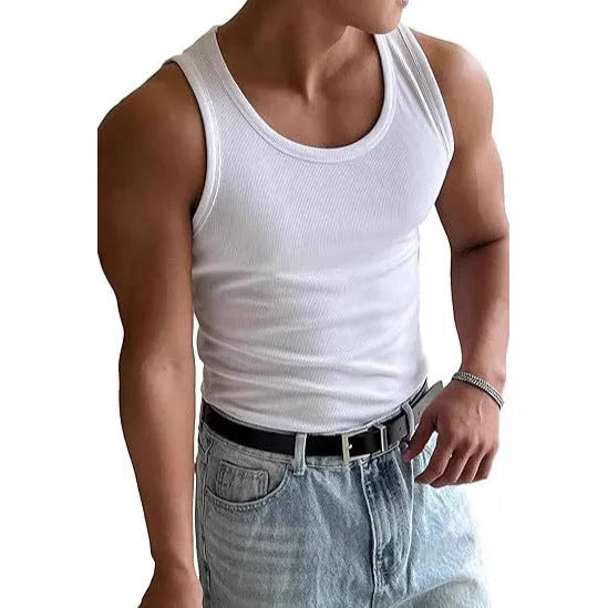 Men's tight fit round neck workout T-shirt in polyester with wool lining, shown in multiple colours.