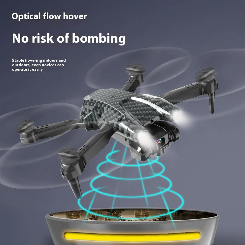S138 folding UAV drone with obstacle avoidance and aerial photography camera in black carbon fibre design