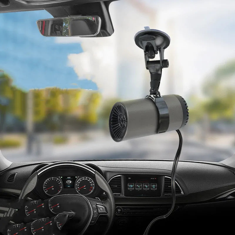 12V 24V car cup heater 150W with 180° rotating bracket, mesh fence and suction cup fixing