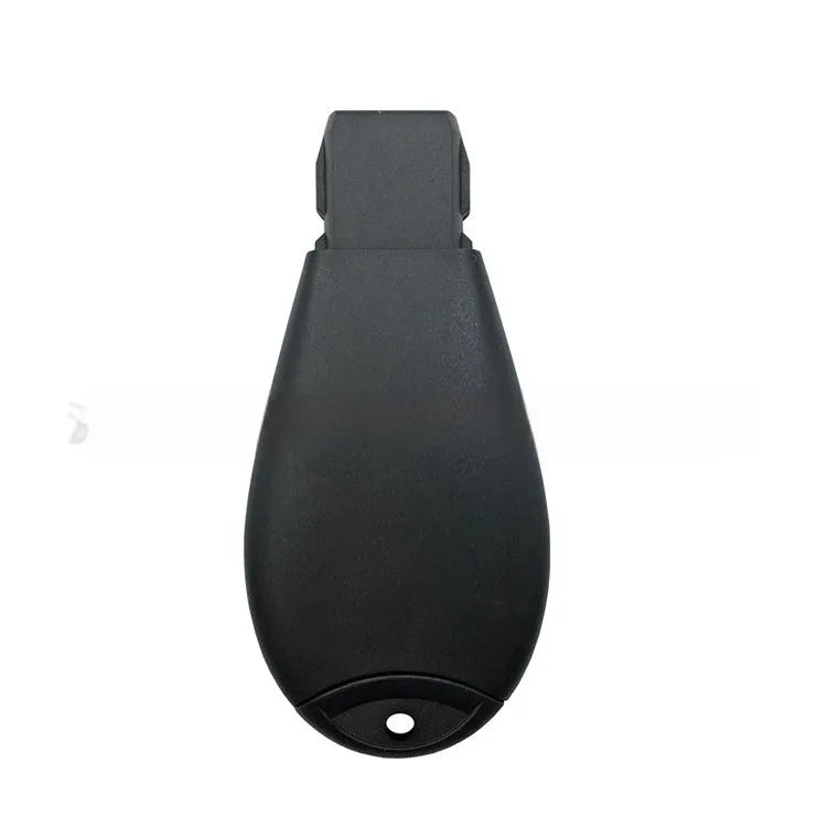 White replacement plastic shell for a Dodge Chrysler credit-card style smart car key fob.